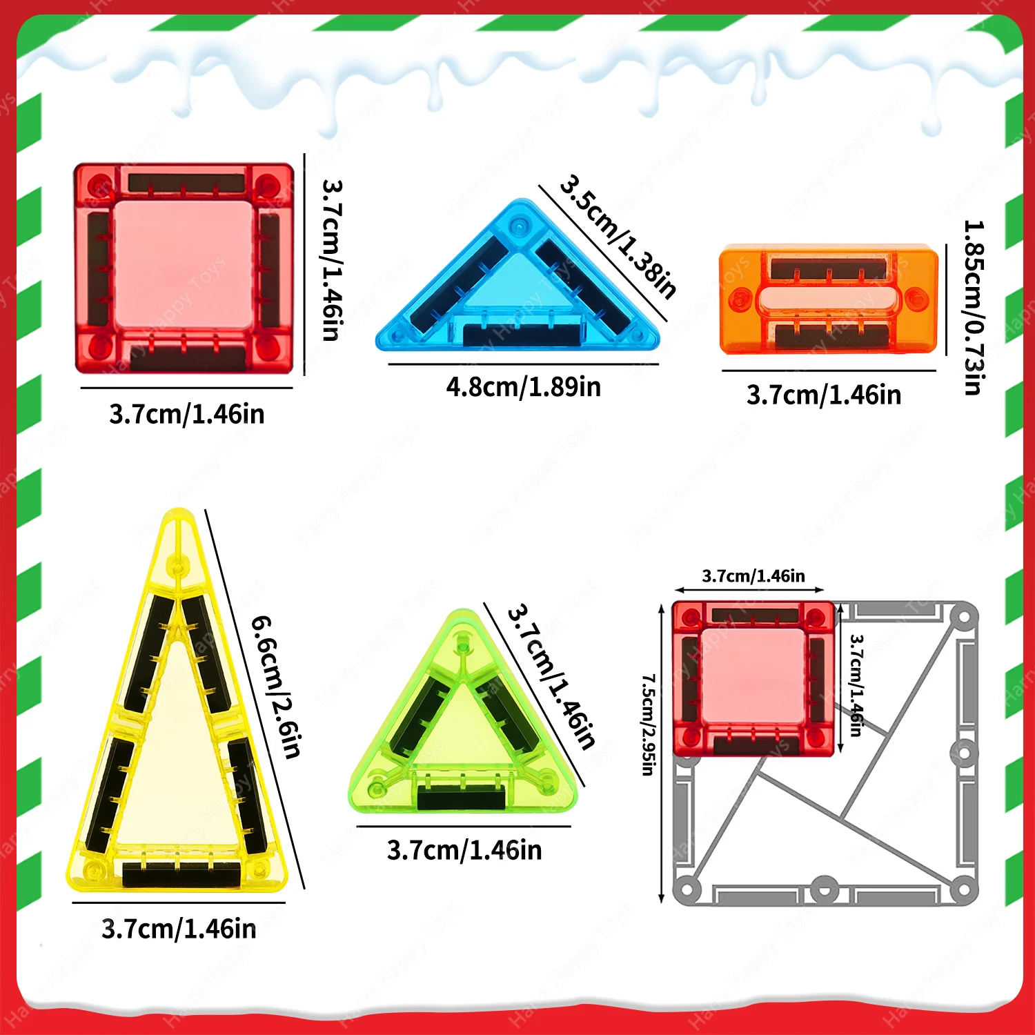 26/42 szt. Mini Magnetyczne Klocki Konstrukcyjne Magnetyczne Płytki Puzzle Zabawka do Składania, Przenośne Magnetyczne Klocki Małego Rozmiaru, Do Użytku Wszędzie