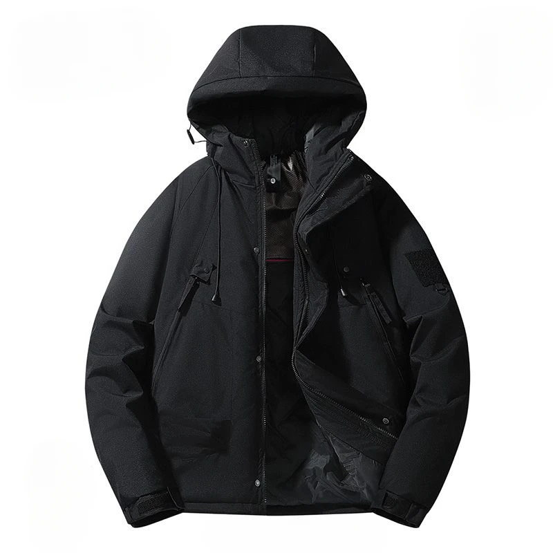 Winter Jackets Men Windproof Windbreaker Hooded Parkas Warm Thick Cotton-padded Coat Outdoor Outerwear Snowwear Long Sleeve Tops