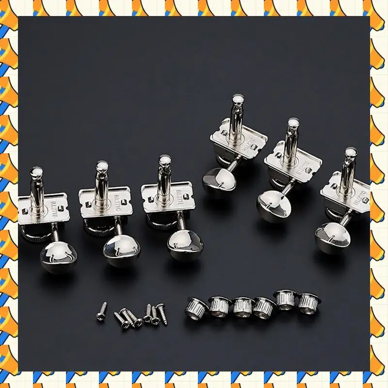 

ABYB 6Pcs Guitar Locking Tuners Left-Handed Locking Guitar Tuning Pegs Instrument Accessories