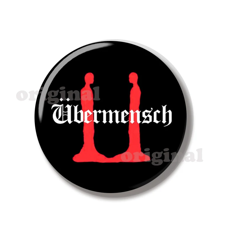 44MM Fan Plus One Ubermensch Power Yellow Crown Pin Soft Button Pin Jewelry Creative Badge Cartoon Brooch Lapel Pin Bag Decorate