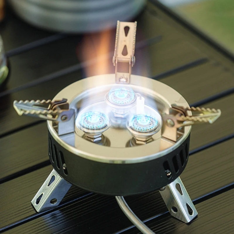 

Outdoor Camping Folding Stove Small Oven Pocket Picnics Cooking Gas Burners Cooker Portable Furnaces Stove Easy to Carry