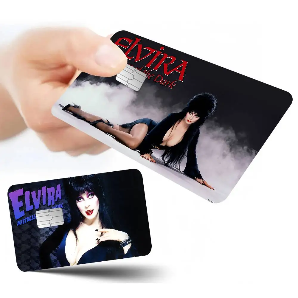 Film E-Elvira M-Mistress Of The D-Dark Anime Matte Front Skin Film Sticker Cover For Small Chip Credit Card Debit Card