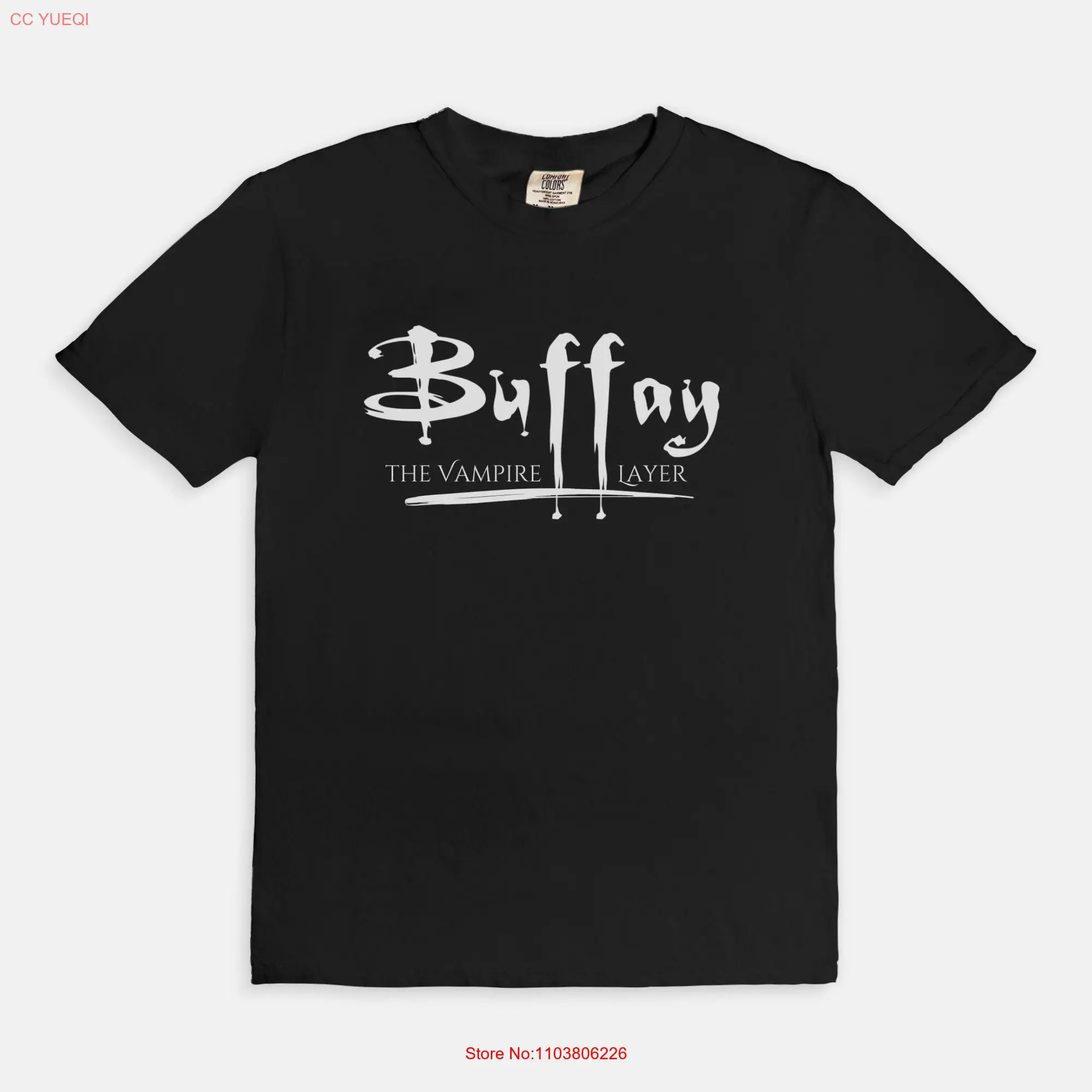 Футболка Buffay the Vampire Layer Friends Comfort Colors 1717, 90-е годы, ретро, с длинными или короткими рукавами