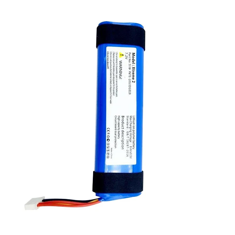 For JBL Xtreme 2 SUN-INTE-103 2INR19/66-2 ID1019 for JBL Xtreme2 Bluetooth Speaker Battery 7.2V 5200mAh Battery