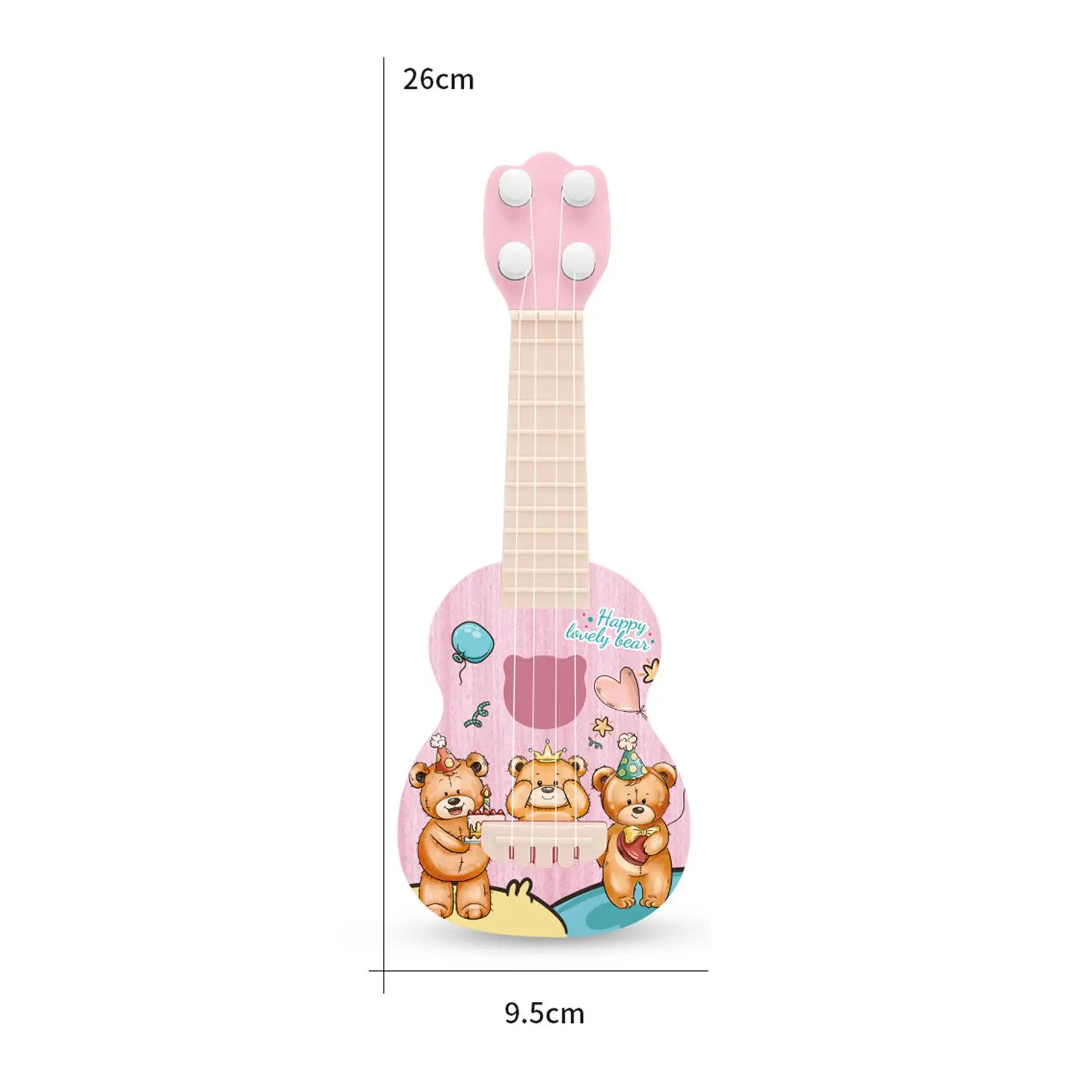 Kids Ukelele Gitaar Speelgoed Vaardigheid Verbeteren 4 Snaren Muzikale Draagbare Kleine Gitaar