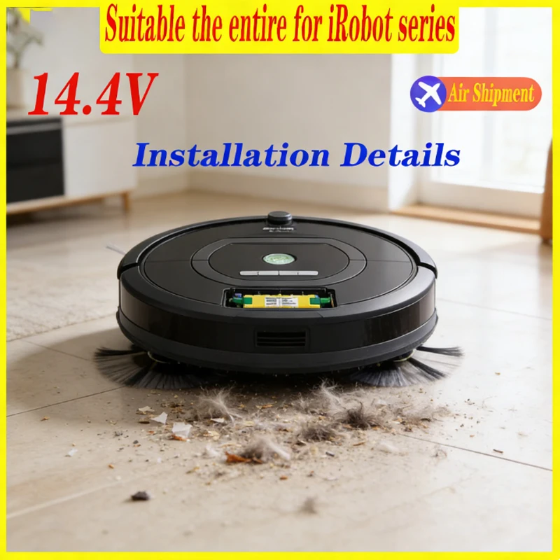 

Replacement 14.4V 6000mAh NI-Mh Battery for iRobot Roomba 500 600 700 800 Series 555 560 580 620 630 650 760 770 780 790 870 880