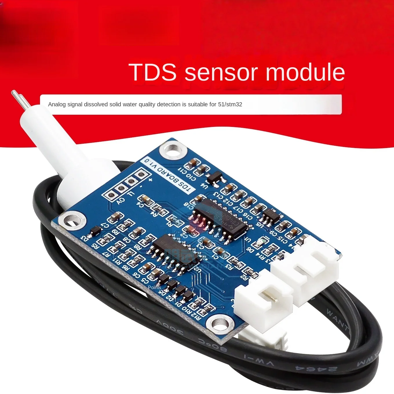 

TDS sensor module analog signal dissolved solids water quality detection suitable for 51/stm32