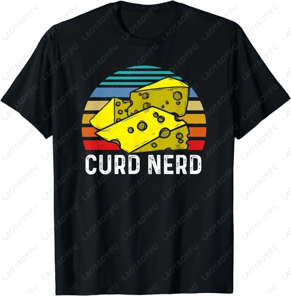 Camisetas con estampado de diseño de queso divertido, regalo para amantes de los alimentos, Camiseta de algodón de alta calidad, camisetas Unisex cómodas y suaves de manga corta para verano