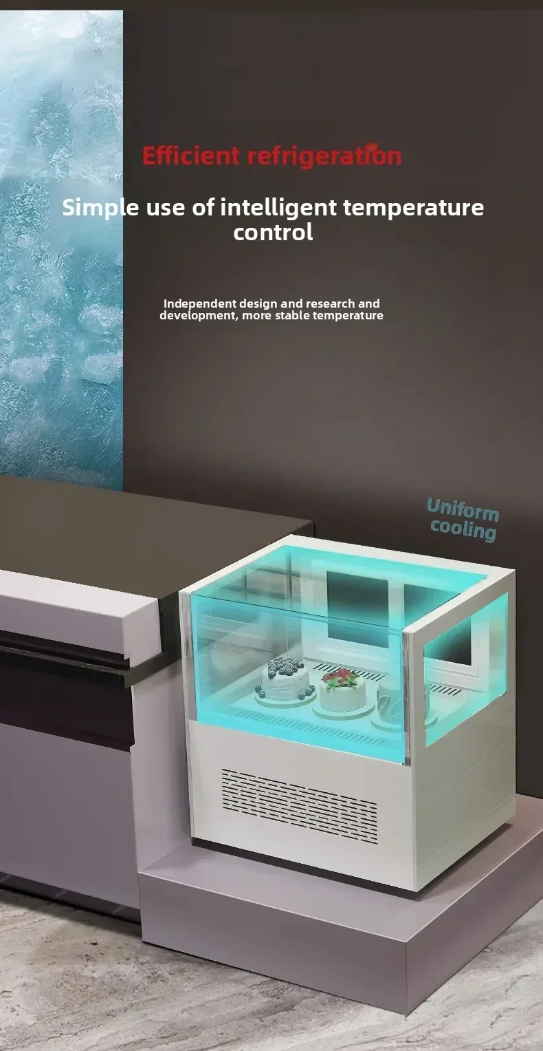 1-D29 Display Cabinet Desktop Commercial Fruit Crisper Dessert Deli Refrigerator Small