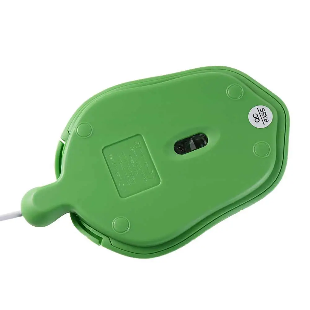 1200DPI Green Turtle Wired Mouse Green Turtle Shape 3.6inch Button Turtle Wired Mouse 3.6 Feet Cable Cartoon