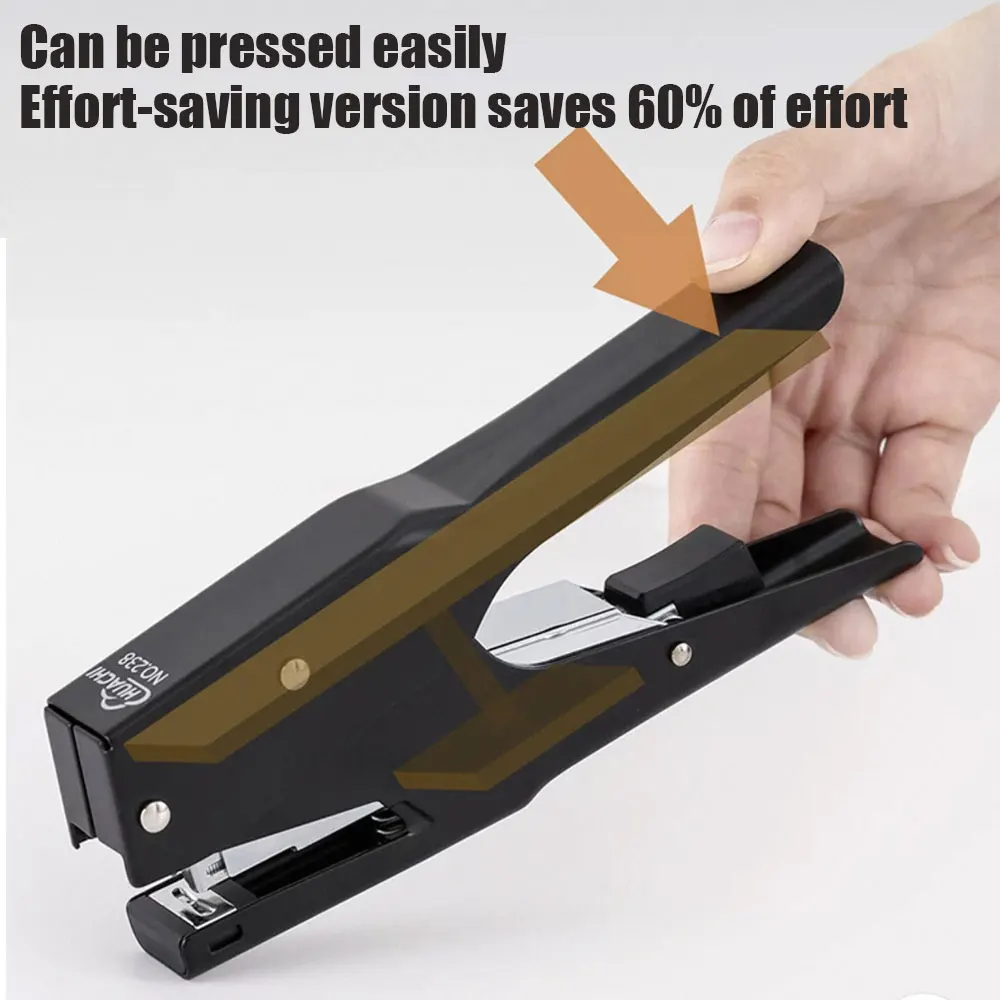 Hand-held stapler for take-out packaging, labor-saving stapler with 1000pcs 24/6 universal staples