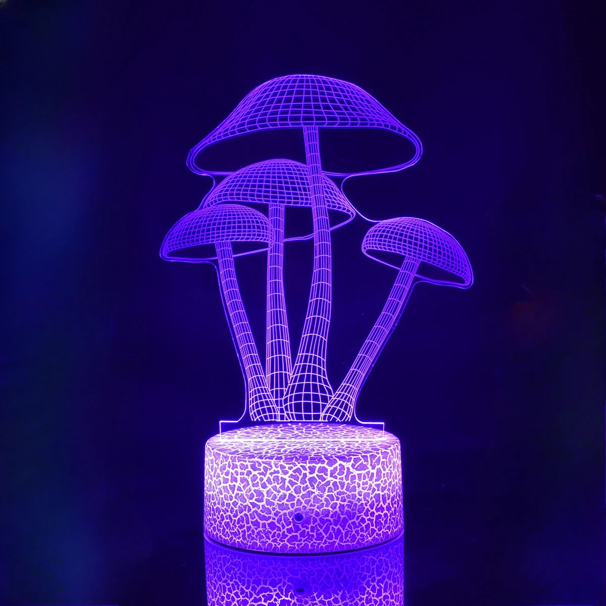 Nighdn Mushroom Night Light for Kids Bedroom Decoration 7 Color Changing 3D Illusion Lamp Birthday Christmas Gift New Year 2025