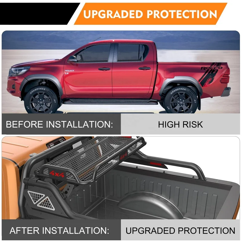 Adjustable Sport Chase Rack Bar For Raptor F150 Toyata Tacoma Ram 1500 Pickup Truck Bed Miata Anti Roll Bars