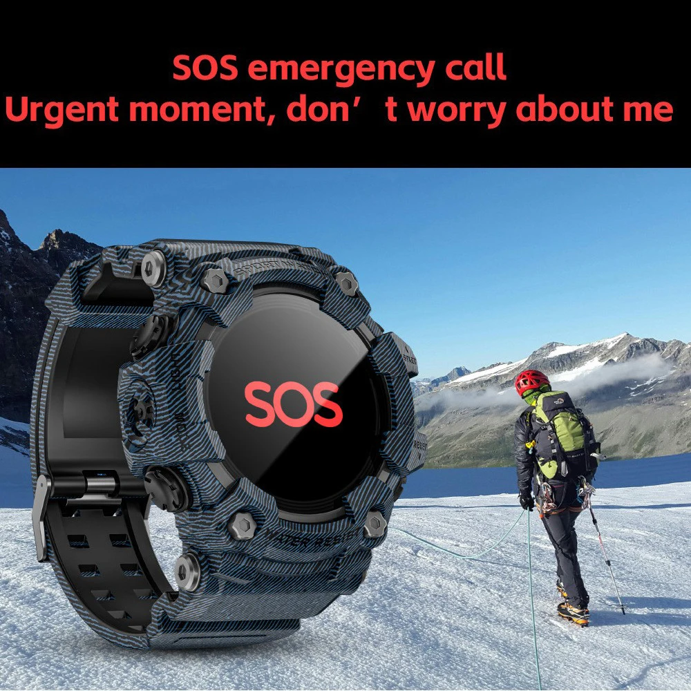 HY Digital LOKMAT Upgrade Sport Smart Watch Waterproof Bluetooth Calls Rugged Smartwatches Flashlight Fitness Tracker for Phone