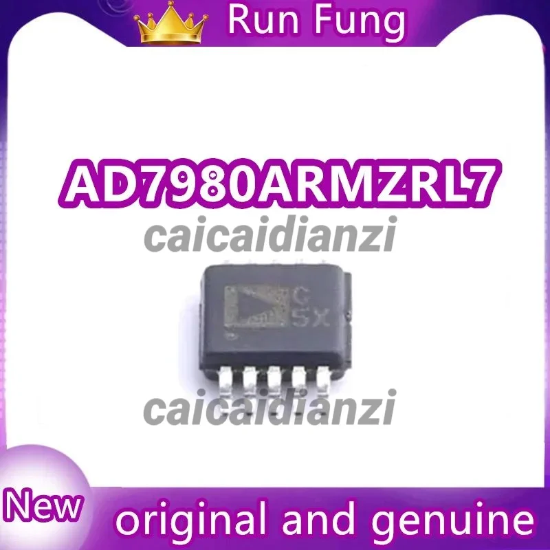 

C5X CSX AD7980ARMZRL7 AD7980 16 Bit Analog to Digital Converter 1 Input 1 SAR 10-MSOP 5Pcs/Lot New Original