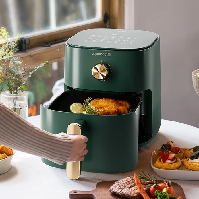 Joyoung Air Fryer, 5L Large Capacity, Easy-to-Clean, Timed Oil-Free Frying and Baking Machine, Steamer and Grill All-in-One