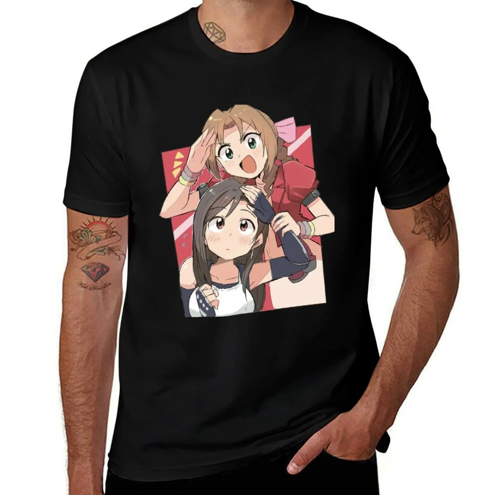 Tifa and Aerith FF7 T-Shirt cotton t shirt pack T-Shirt