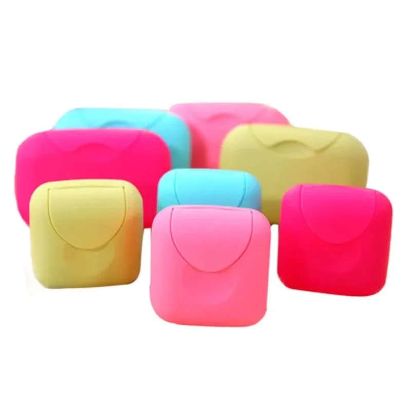 1pcs Portable Soap Dishes Soap Container with Cover Small/big Sizes Candy Color Bathroom Acc Travel Home Plastic Soap Box New