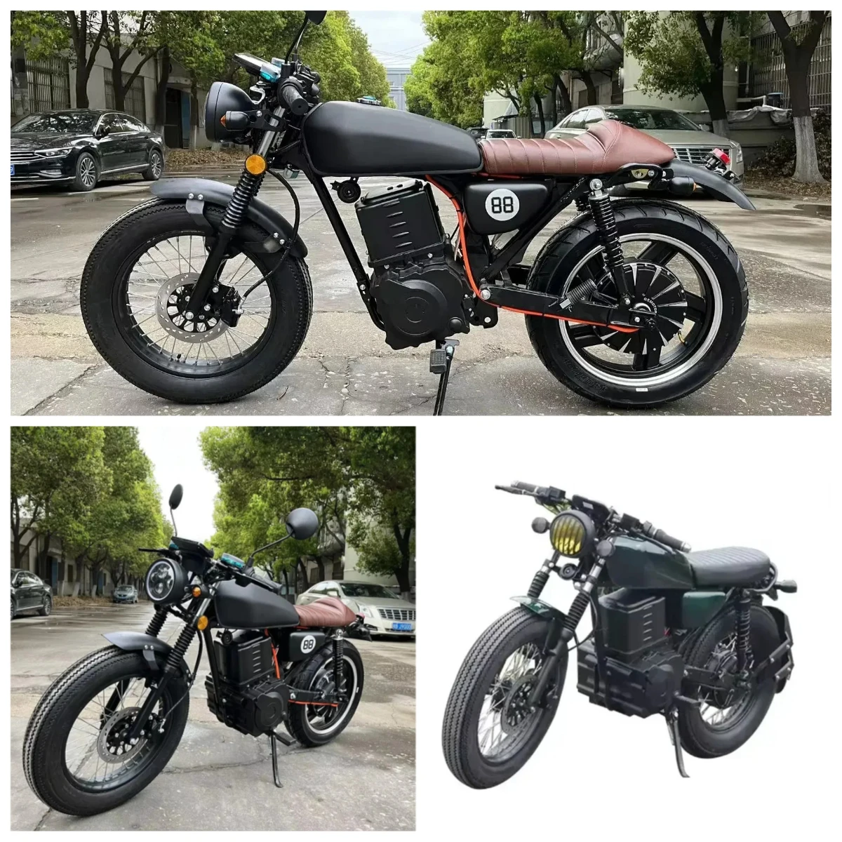 STROVA MotorcycleThe latest new energy lithium battery high speed 2025 Newest Urban Off-Road Retro Design Adult CG Electric Moto