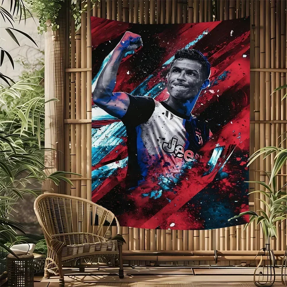 Portugal Super Football Star CR7 Cristiano Ronaldo Hanging Bohemian Tapestry Tarot Hippie Wall Rugs Dorm Wall Hanging Home Decor