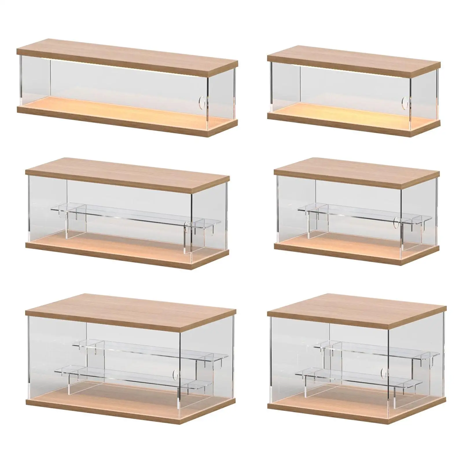 Maßstab 1:64 Diecast Model Car Vitrine Mini Vehicle Model Display Storage