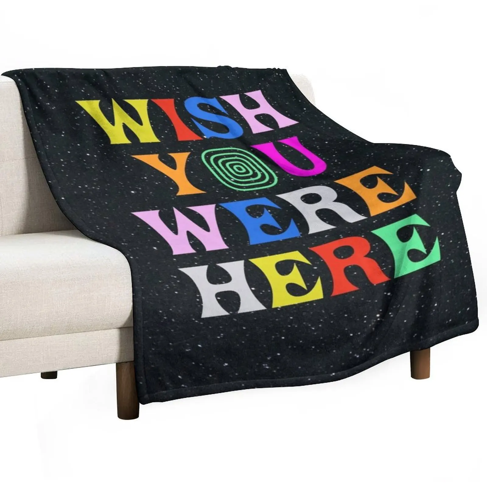 

Wish You Were Here Throw Blanket Stain Resistant Cozy Warm Blanket