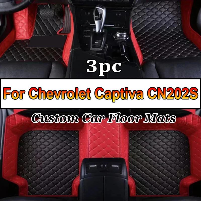 

Car Mats Floor For Chevrolet Captiva CN202S 2022 2023 7 Seater Waterproof Leather Car Mats Full Set Alfombrillas Car Accessories