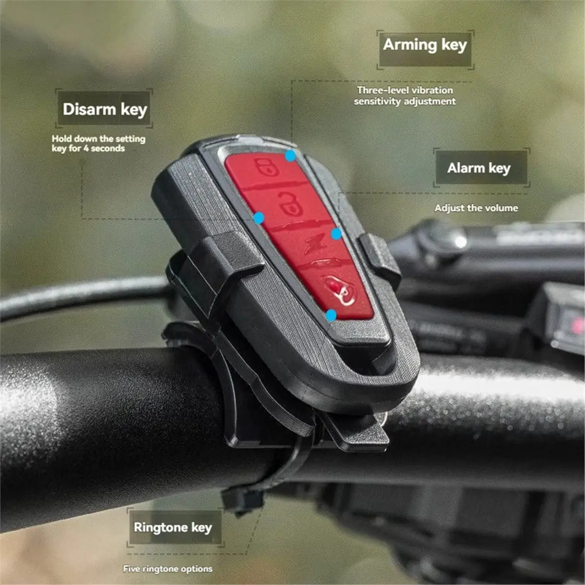 a16i-自転車盗難防止アラーム-テールライト振動アラーム-ipx5-防水-120db-バイクオートバイアラームセキュリティ保護