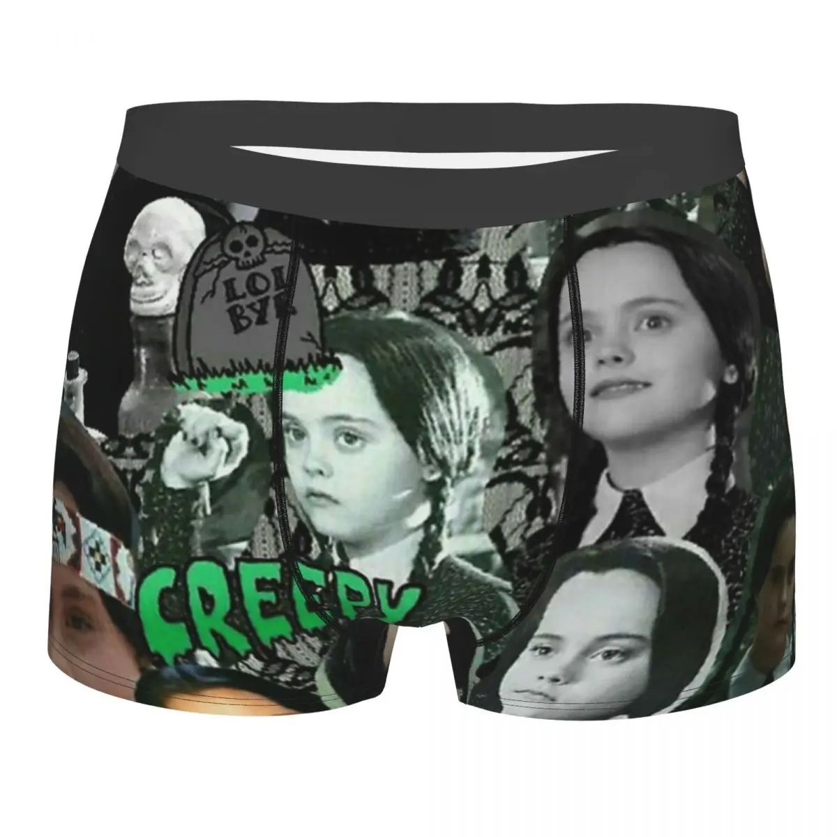 

Wednesday Addams Masks Underpants Cotton Panties Man Underwear Comfortable Shorts Boxer Briefs