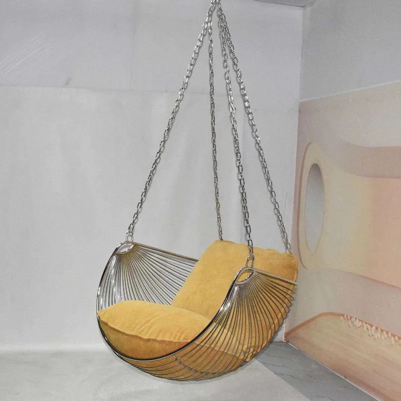 

Садовые качели из нержавеющей стали класса люкс для балкона, уличная мебель YS40CC