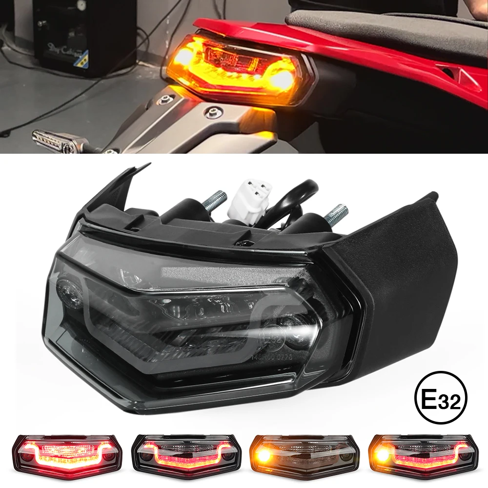 Motorfiets Led-achterlicht Voor YAMAHA Tenere 700 Rally World Raid XTZ 700 T7 Achterrem Stop Lamp Geïntegreerde Richtingaanwijzer Flasher