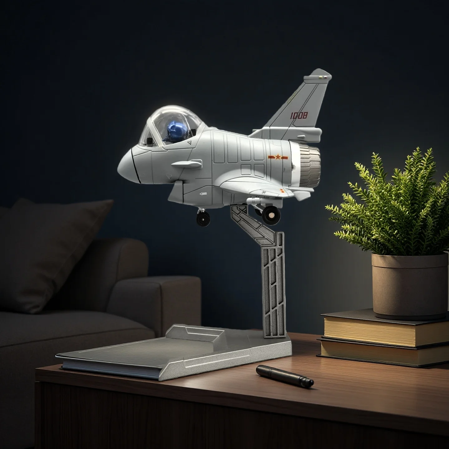 

Display Aircraft Models Aviation Q Version J-10C Alloy Model Airplane Model Home Placement Collection And Decoration Creative