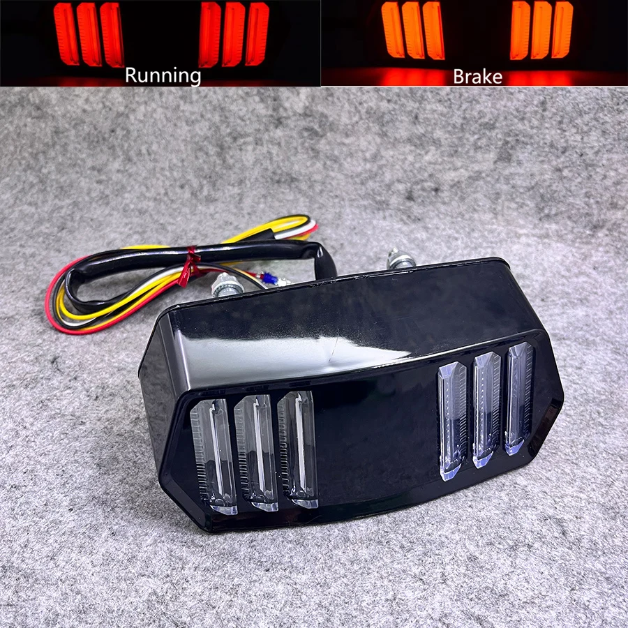 

12V Turn Signal Lights Motorcycle Taillights Indicator LED Rear Brake Stop Tail Lamps For Honda MSX125 CBR650F CTX700 CTX700