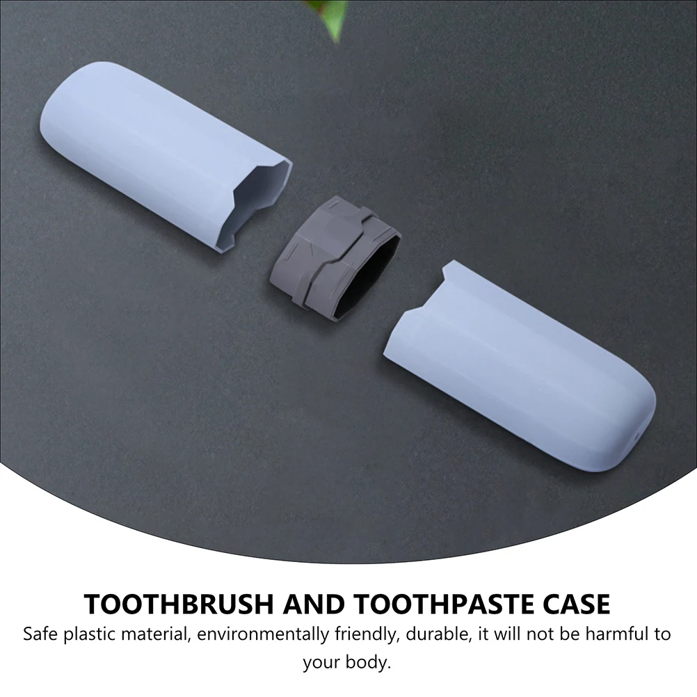 

4 Pcs Toothpaste Case Storage Box Travel Holder Portable Plastic Container Outdoor Toothbrush Storage Box Rack