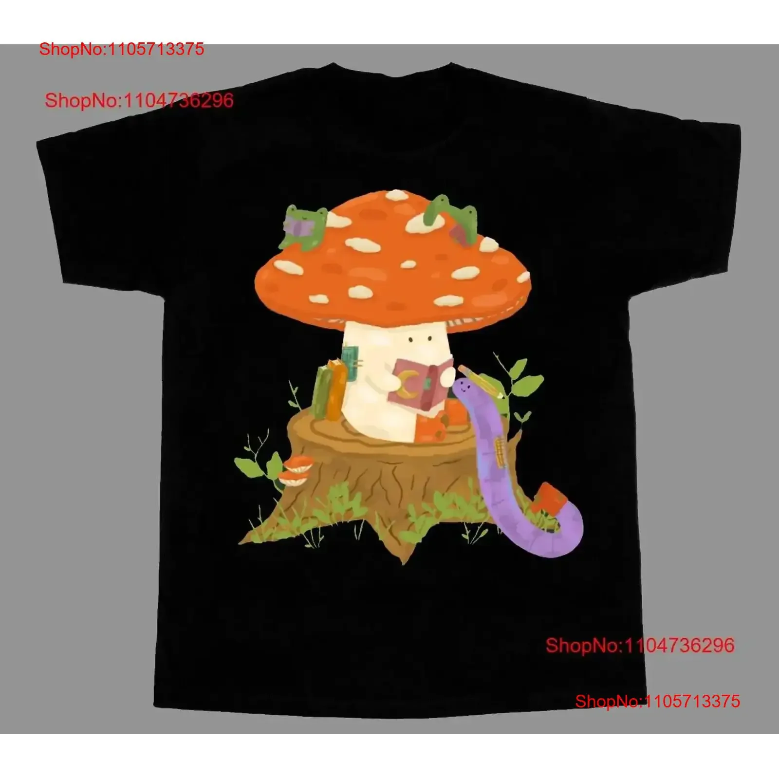 Cavetown Mushroom Cotton all Size T Shirt BT226 vintage Washed Slightly graphic Stylish Versatile homme Soft Stretched vintage