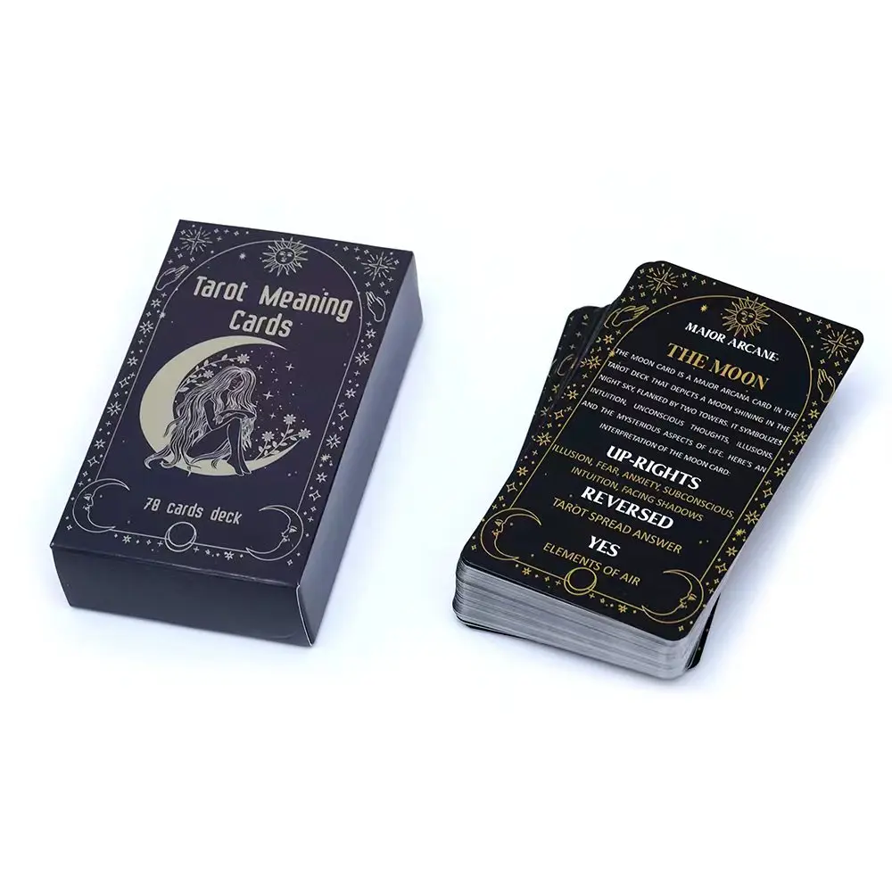 معنى بطاقات التارو سطح السفينة الإنجليزية رؤى العرافة طبعة مجلس لعبة للمبتدئين حجم الجيب سطح تعلم التارو #5