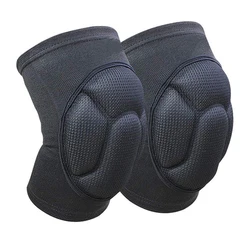 1 Pair Protective Knee Pads Thick Sponge Football Volleyball Extreme Sports Anti-Slip Collision Avoidance Kneepad Brace