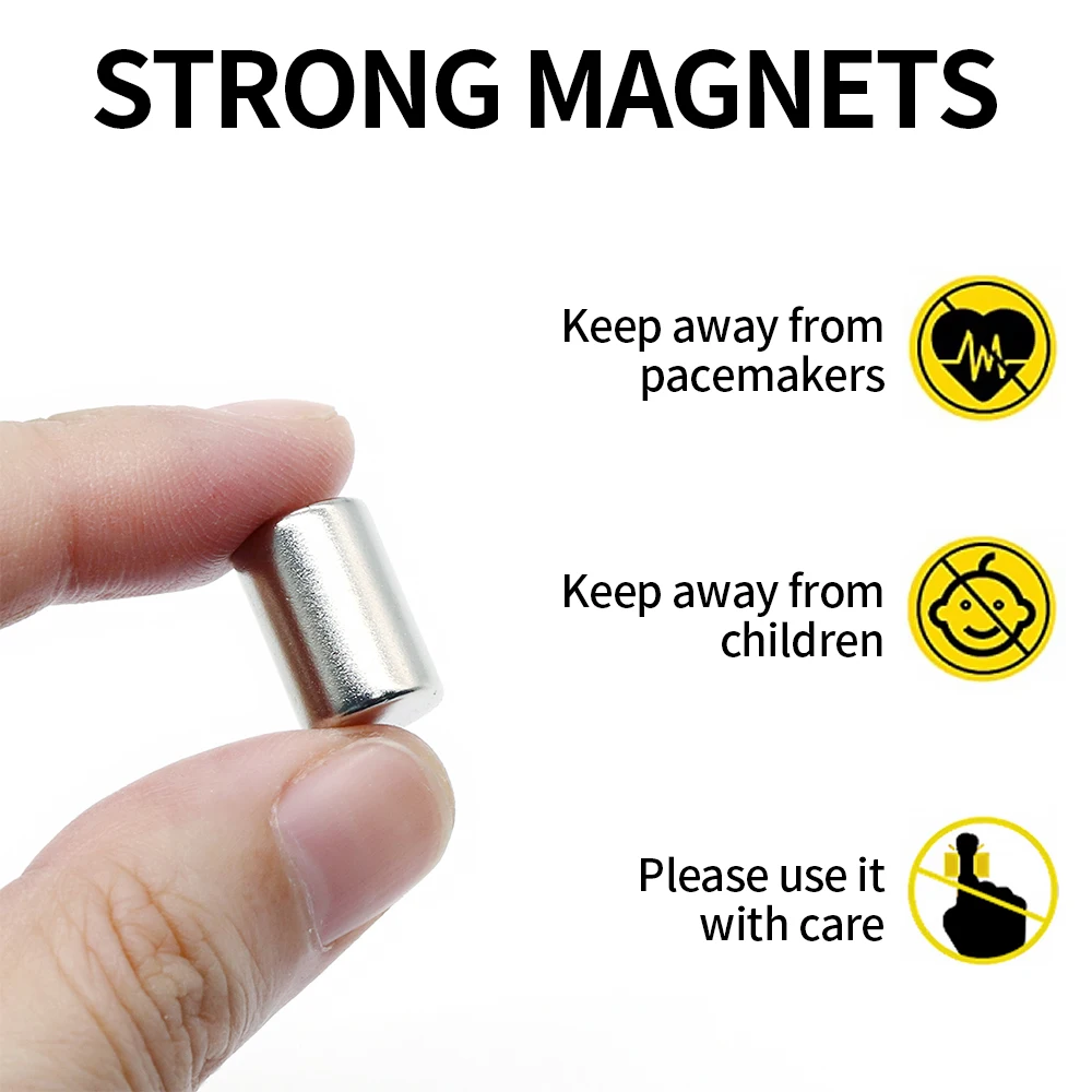 10x15mm Round Super Strong Neodymium Magnet N35 Powerful Magnetic NdfeB Permanent Refrigerator Magnet imanes DIY