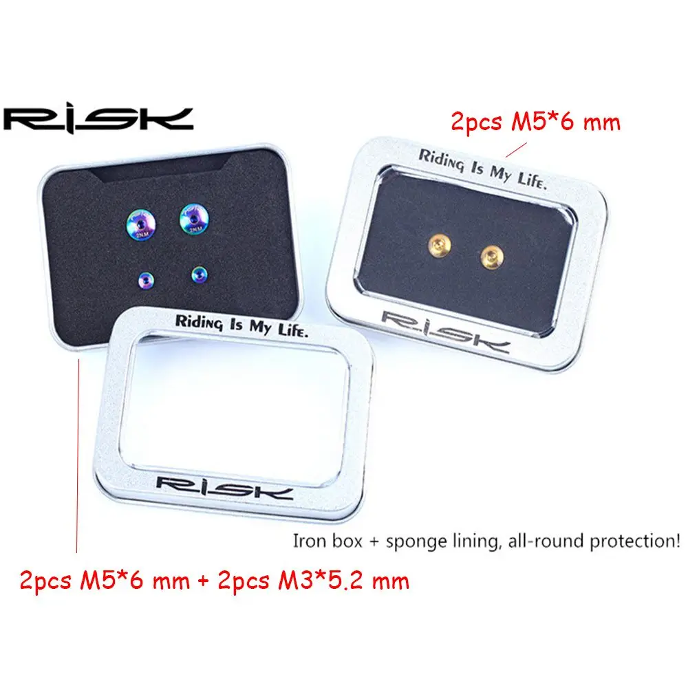 

2/4pcs TC4 Bicycle Hydraulic Air Pump Holder Bike Lid Bolts Brake Lever Bolt Disc Fixed Screw Water Bottle Fixing