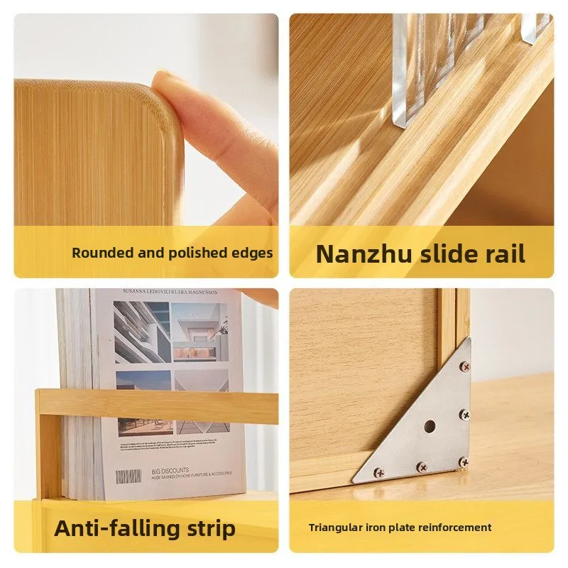 Simple multi-layer retractable shelves, office desk storage racks, student dormitory finishing racks