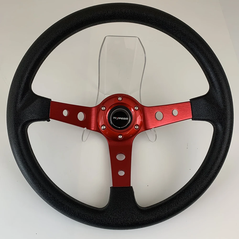 Hot sale Universal  TIYPEOR 14 inch 350mm PU Car Modification Multi-color option Steering Wheel