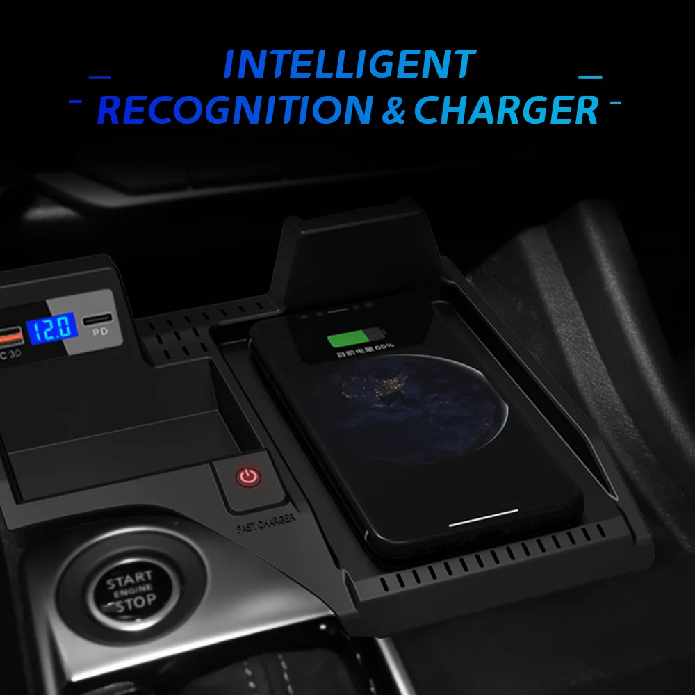 For Nissan Sylphy Sentra 2020-2023 15W Wireless Car Phone Charger Fast Charging Holder Pad Compatible with Most Phones