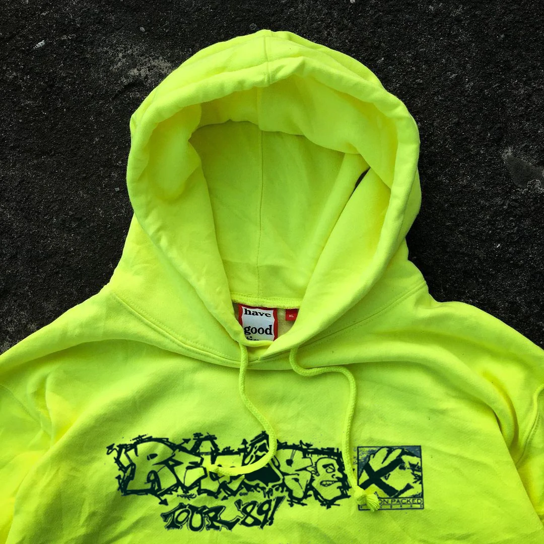Y2K Millennium Sweet Spicy Style Couple Matching Hoodie Pure Cotton Large Loop Back Zipper Hooded Sweatshirt Black Face Bad Boy
