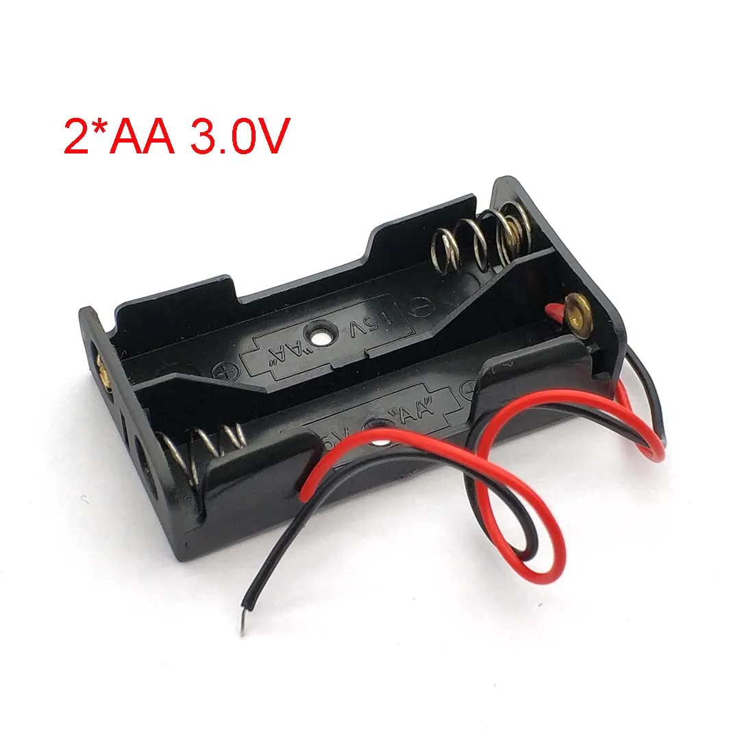 5 Stück 2S AA 2-Zellen-Batteriehalter-Serie 3V Batteriebox mit 150 mm 26AWG vorverzinntem Kabel, Batterie nicht enthalten, DIY-Stromversorgung – Detail 1