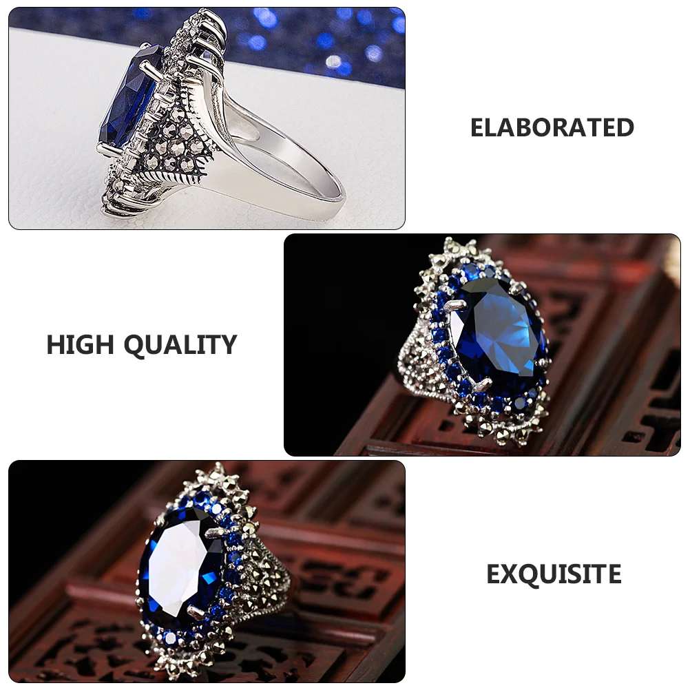 

1pc Retro Thai Finger Finger Ring Hand Decoration Simple Simple Ring Hand Decoration Elegant Jewelry For Women Gift