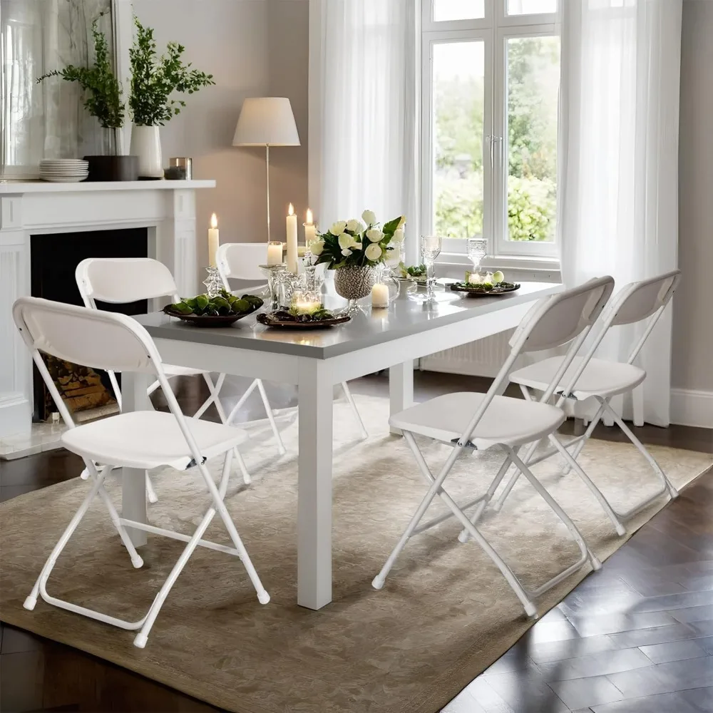 10-pack duurzame plastic klapstoelen, hoge capaciteit voor 450 LB, ideaal voor bruiloften en commercieel gebruik