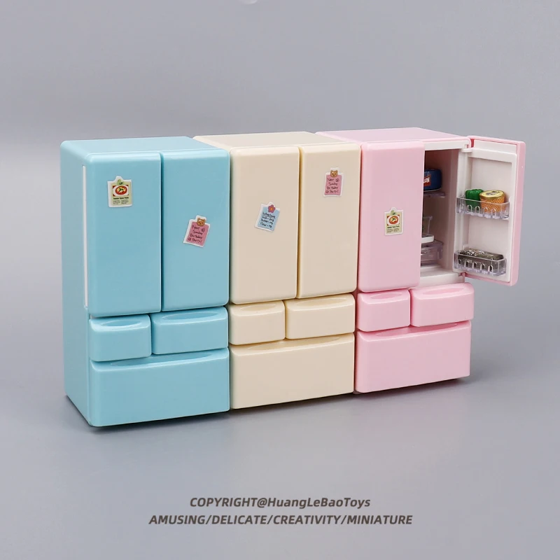 Simulatie Mini Dubbele deur Kleine Koelkast Decoratie voor 1/10 RC Crawler Auto TRX4 Defender AXIALE SCX10 RC4WD TF2 TRX6 Onderdelen