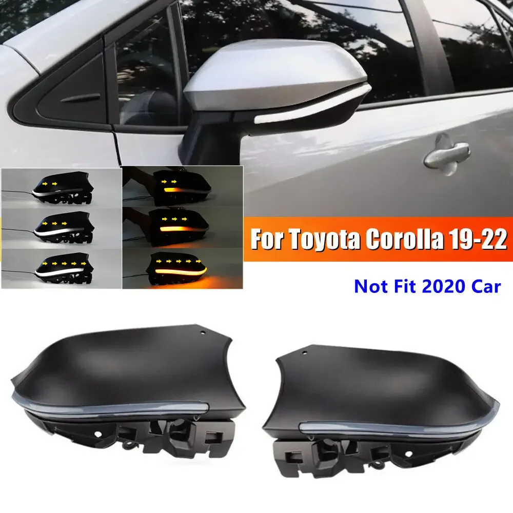 For Toyota Corolla Yaris Cross AQUA ALLION 2021-2022 Dynamic LED Turn Signal Light Side Mirror Sequential Parking Lamp Blinker