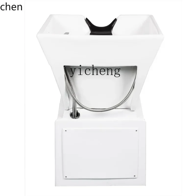 Shampoo Chair Flushing Bed Beauty Salon Shampoo Bed Lying Half Shampoo Chair With Pedaln4