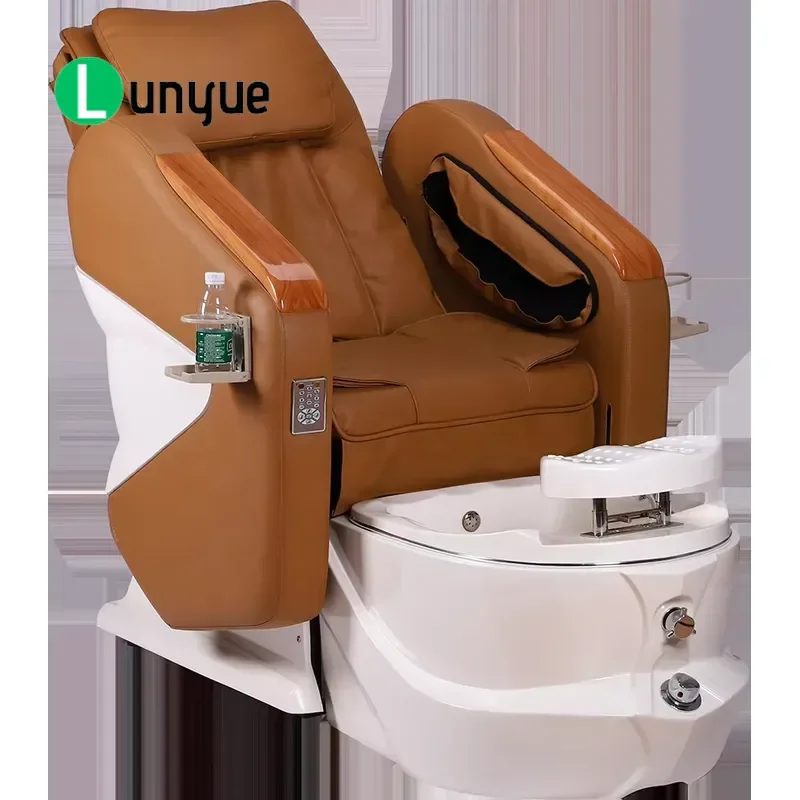 Deluxe Electric Pedicure Chair for Nail Spa Comfortable Foot Care Furniture with Massage Function Professional Beauty